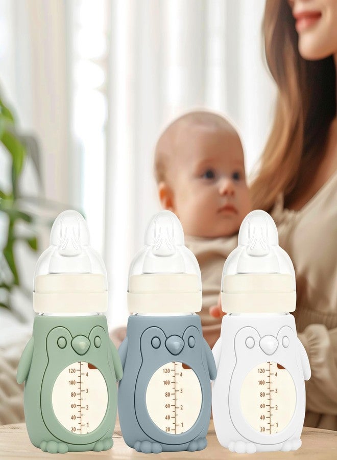 بوسوها عبوة من 3 أغطية سيليكون من BUSOHA لزجاجات MAM - أغطية زجاجات أطفال متوافقة مع زجاجات MAM الزجاجية، حامل زجاجة أطفال مضاد للكسر، 6 أونصة - Image 4